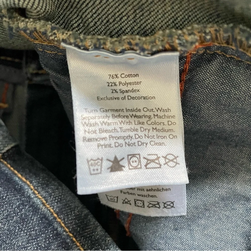 Eddie Bauer Blue Denim Mini Skirt, Blue Jeans Skirt size 6 - Picture 6 of 6